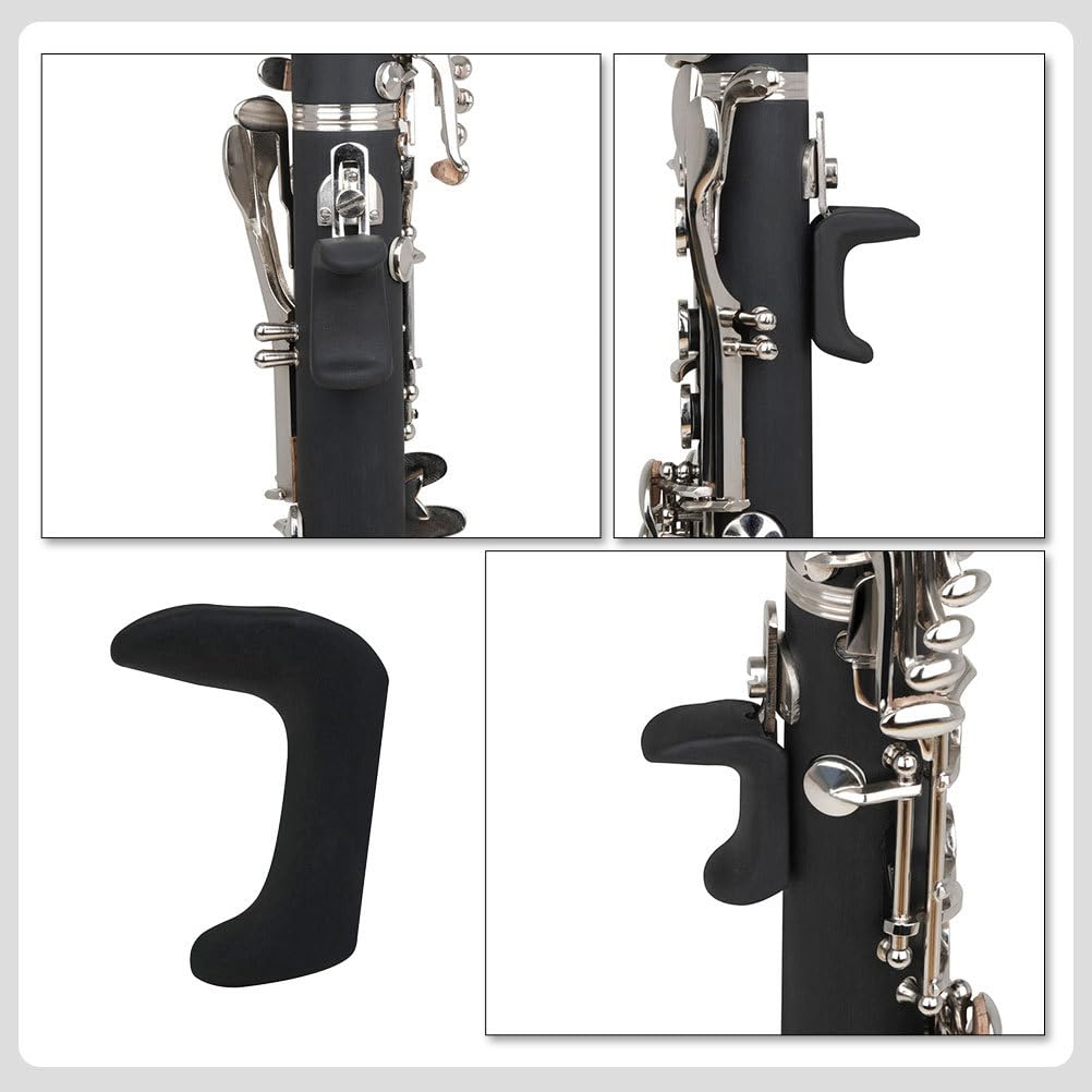 ifundom Klarinette Daumenruhe 5Er Set Aus Silikon Ergonomische Daumenstütze Für Klarinetten Zubehör Und Oboe Fingerhalter Komfortable Silikon-Fingerauflage 3.80X2.70X9.00 Cm