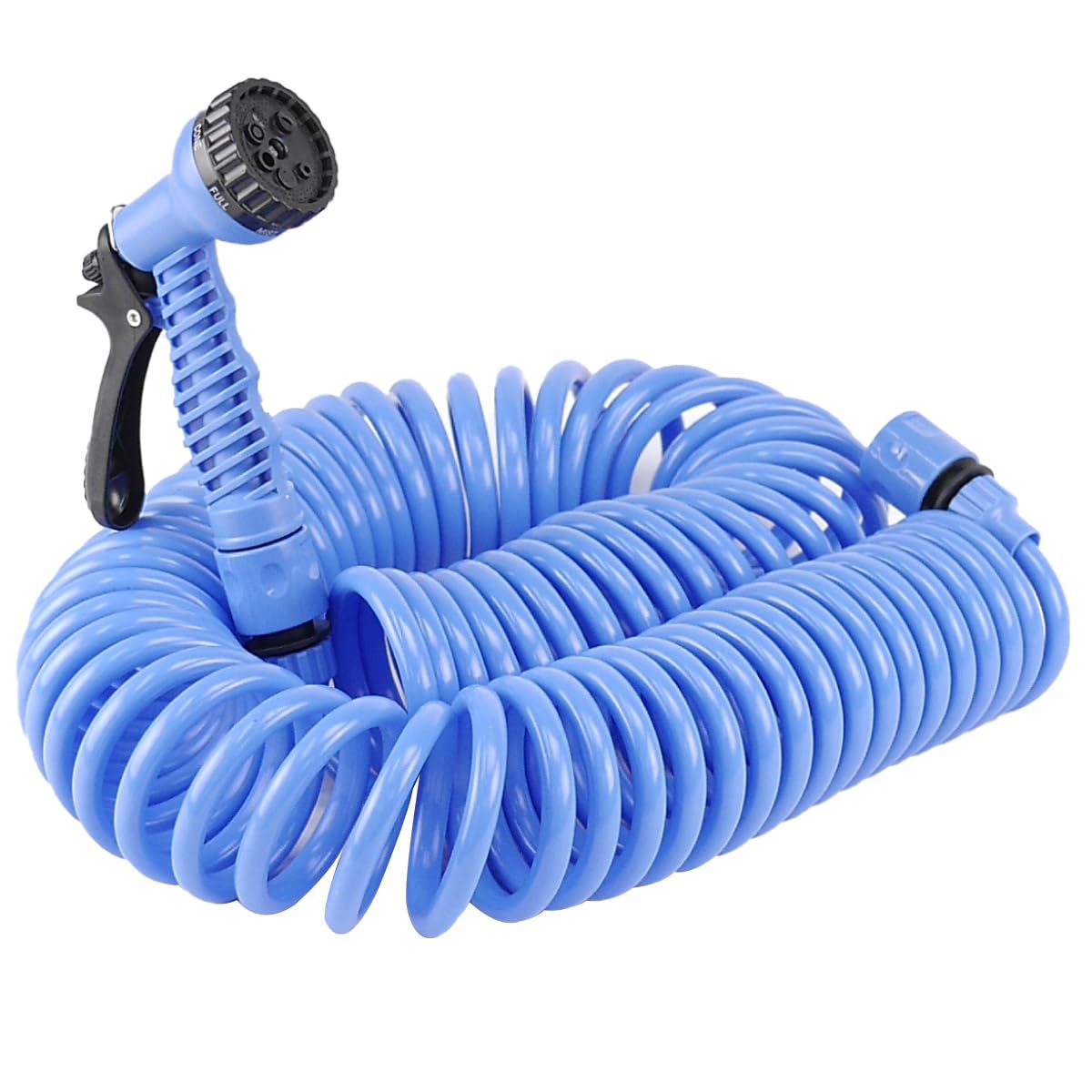 Amazon | スパイラルホース 15m 1個 7パターン噴射 伸縮ホース