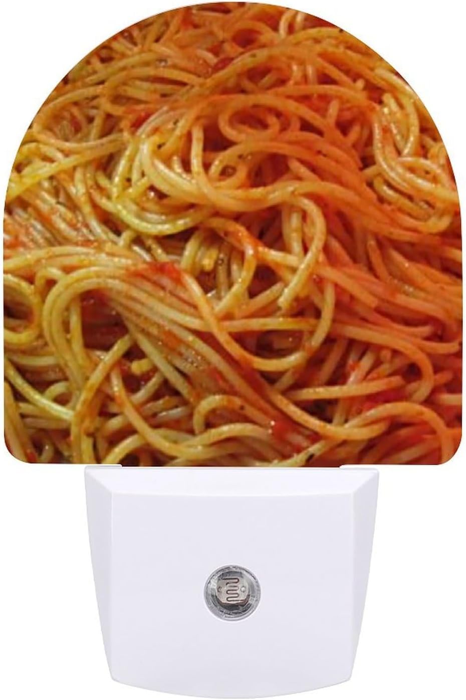 to Love Spaghetti Plastic LED Night Light with Smart Sensor ,Energy Efficient, Plug-in Design for Hallway, Bathroom, Bedroom 11.2x7.5x5cm