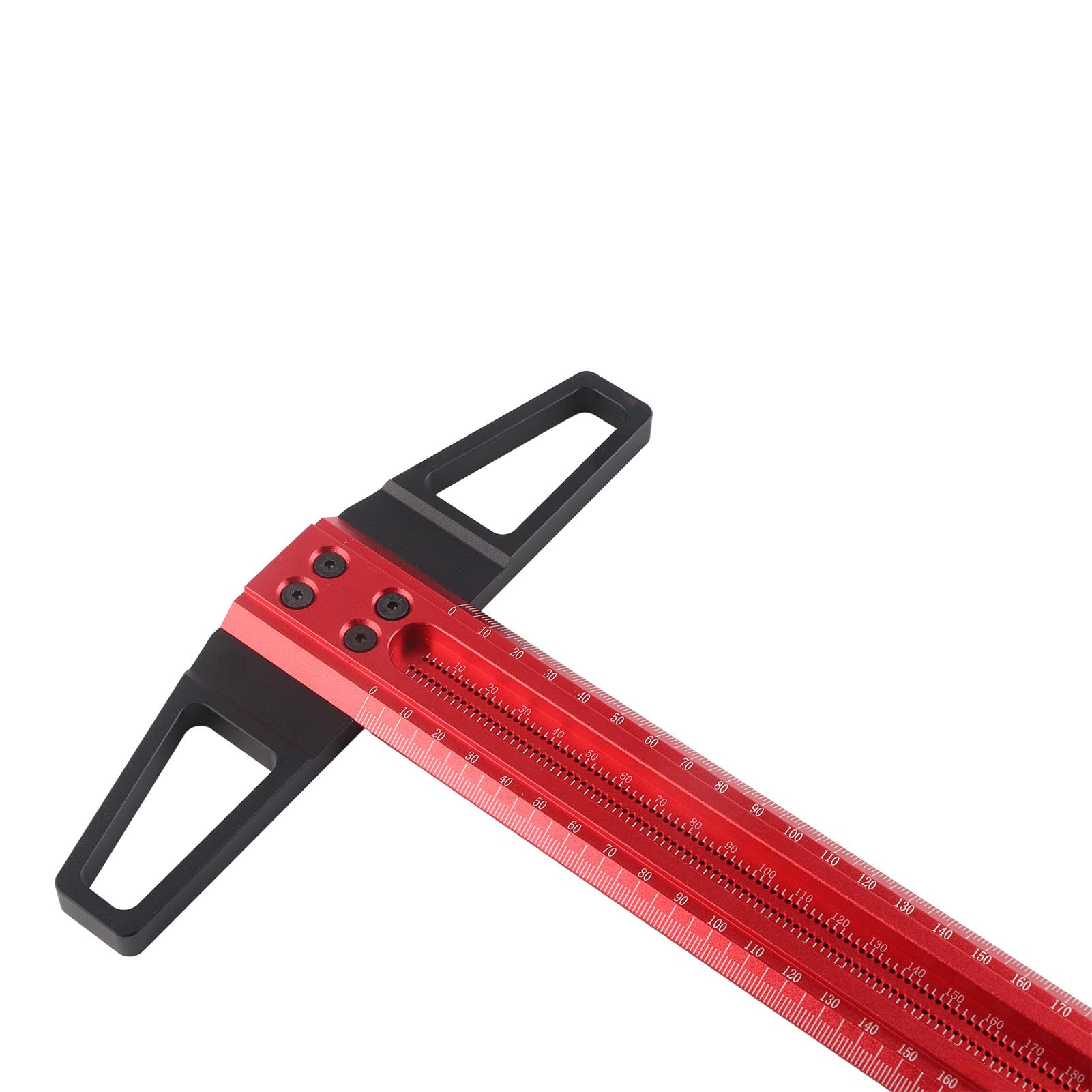 Righello a T da 50 Cm, 60 Cm, 76 Cm, Righello di Precisione Righello Quadrato a Forma di T Scribe Ad Angolo Retto Calibro Per Marcatura in Alluminio Per La Lavorazione del Legno del Vetro(500mm（T500）)