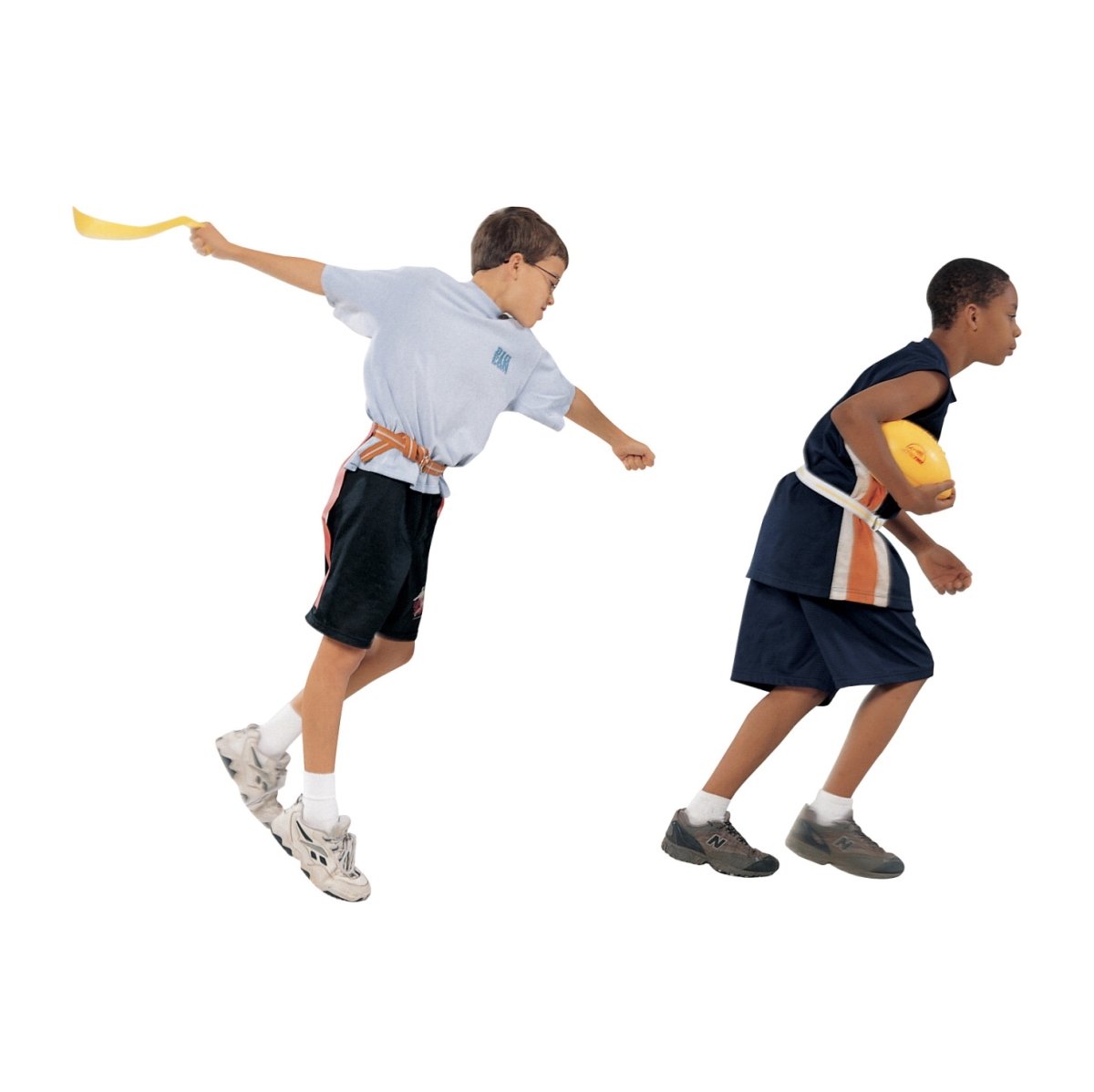 Sportime 004288 Replacement Flag Football Belt Set with Hook and Loop44; 1 in. W44; Red44; Set of 12