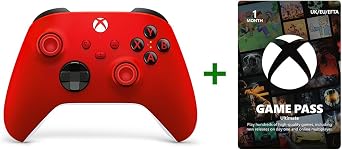 Xbox Wireless Controller - Pulse Red + Game Pass Ultimate | 1-Month Membership