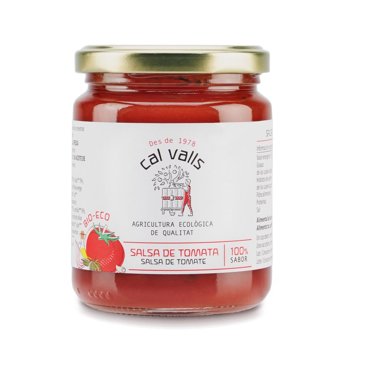 Call Valls - Salsa Tomate Con Albahaca 350 Gr