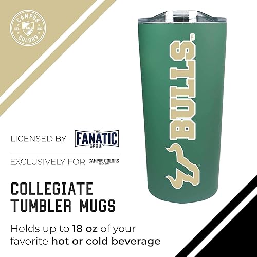 Miniatura 572 de Campus Colors Vaso de acero inoxidable de la NCAA perfecto para el día del partido, 18 onzas, doble pared, mantiene las bebidas perfectamente Azul