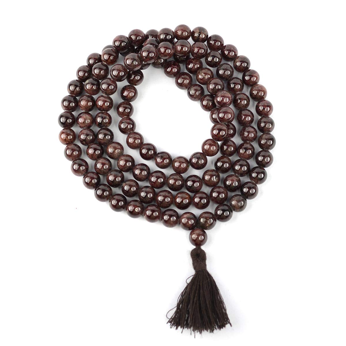 Crystu Natural Garnet Mala Semi Precious Crystal Stone 8 mm 108 Beads Jap Mala for Reiki Healing Stone for Unisex (B08W9G3KW2) Amazon Price History, Amazon Price Tracker