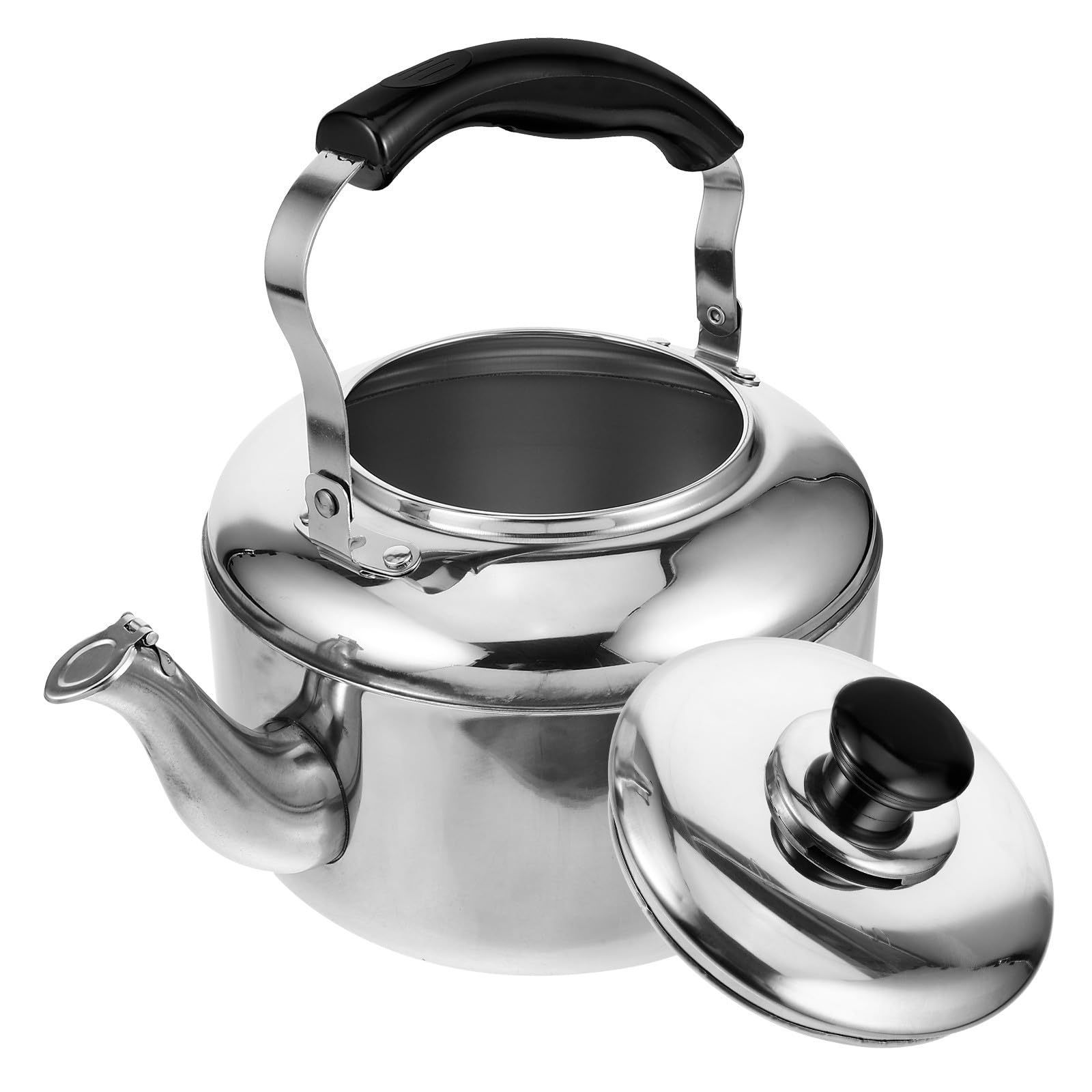 Bouilloire sifflante inox pour plaque induction et gaz à grande capacité