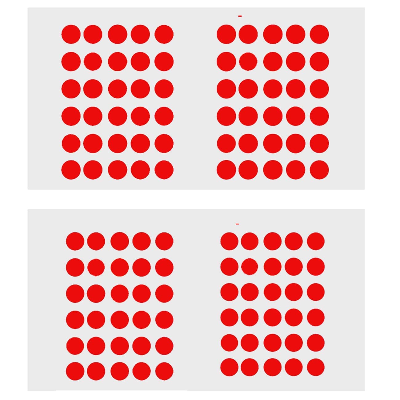 Red Plain Bindi for Women - Classic Bollywood Style Medium Size Round Red Bindi for Girl Woman Ladies Forehead