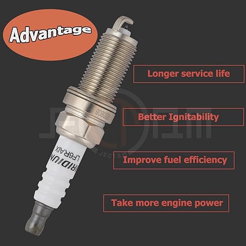 Miniatura 5 de Bujías de repuesto automotrices, 6 bujías iridio SK20HR11 90919-01191 compatibles con 4Runner FJ Cruiser Land Cruiser Sequoia Tacoma Tundra Lexus