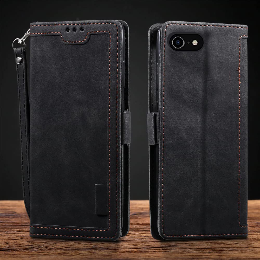 Excelsior Premium PU Leather Wallet flip case Cover Compatible with Apple iPhone 6 | 6s | 7 | 8 | SE 2020 | SE 2022 (Black) (B0BWV6RT8L) Amazon Price History, Amazon Price Tracker