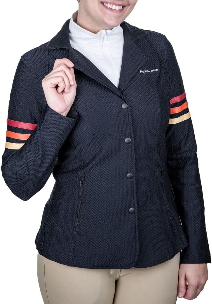 Equine Couture Women's EquiVent Gradient Show Coat w/Arm Stripes