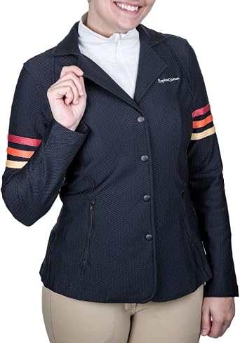 Equine Couture Womens EquiVent Gradient Show Coat w/Arm Stripes