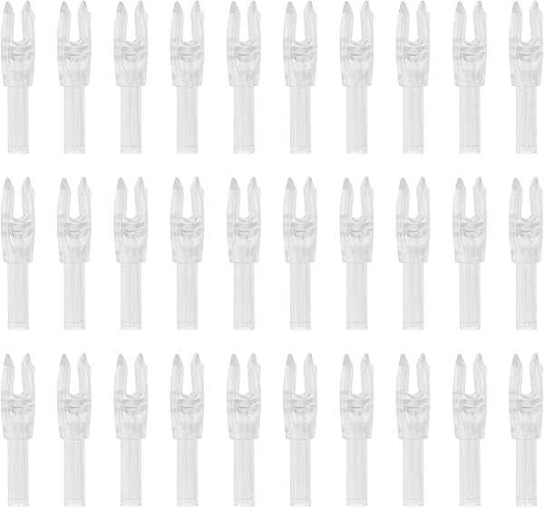 PATIKIL アーチェリー矢ノック、プラスチックインサートアローノック 交換用アローテール ハンティングシューティングコンパウンドリカーブ用 - 1