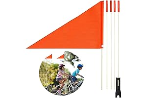 6 FT ATV Safety Flag with Adjustable Fiberglass Pole