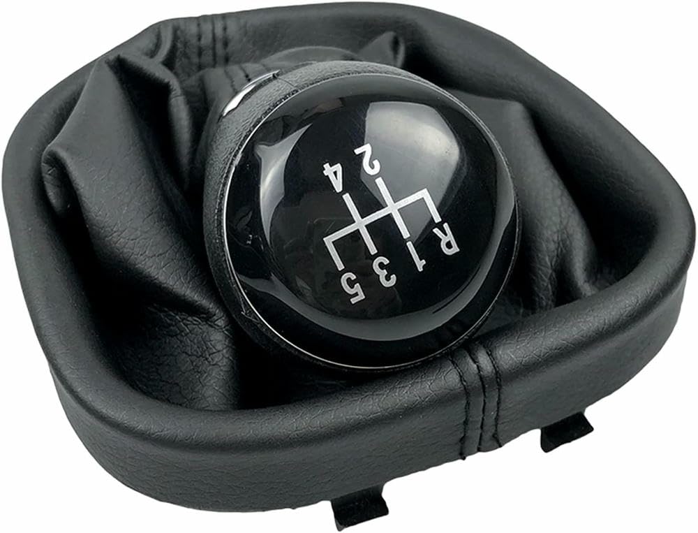 GZNBB Car Manual Gear Shift Knob Boot Cover Gaiter Lever Shifter Handle Stick, for Caddy II 2 MK2 for TOURAN 2004-2009