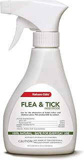 Nature-Cide All-Natural Flea & Tick Spray for Pets & Home - Kills on Contact, Low Odor, Safe for Kids, 8oz