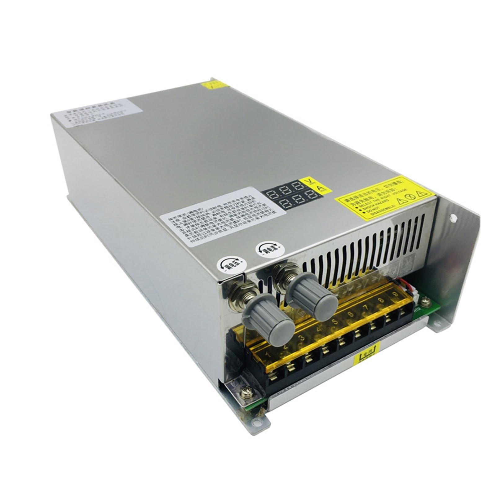 SSDXFJZR 1000W Digital Display Switching Power Supply AC 220V/110V to DC 0-12V 24V 36V 48V 60V 80V Adjustable Transformer HJS-1000(24V 40A)