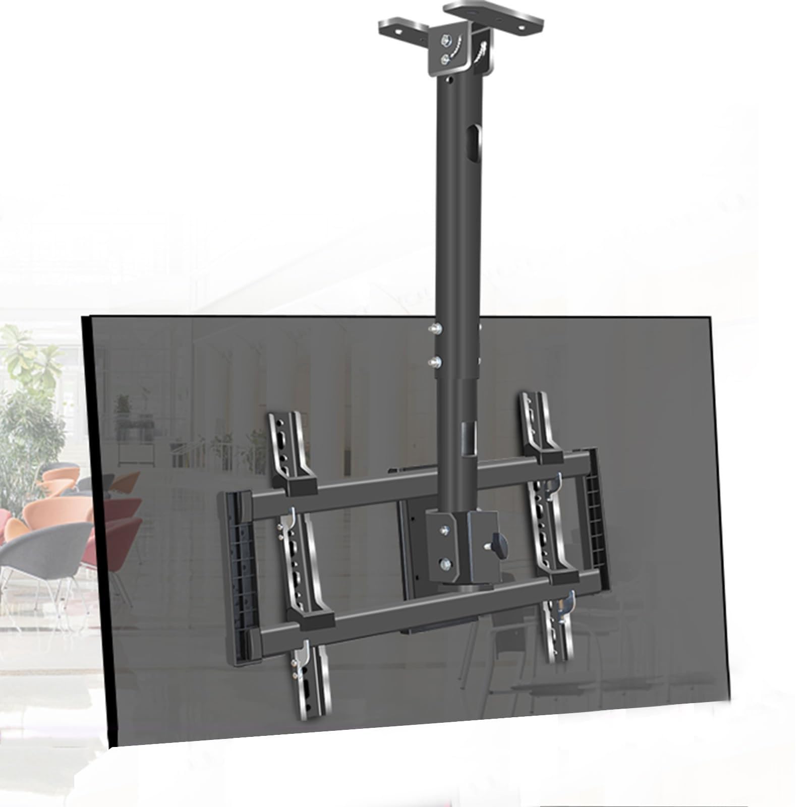 Support de plafond pour téléviseur 39 à 85 pouces inclinable et orientable VESA 600