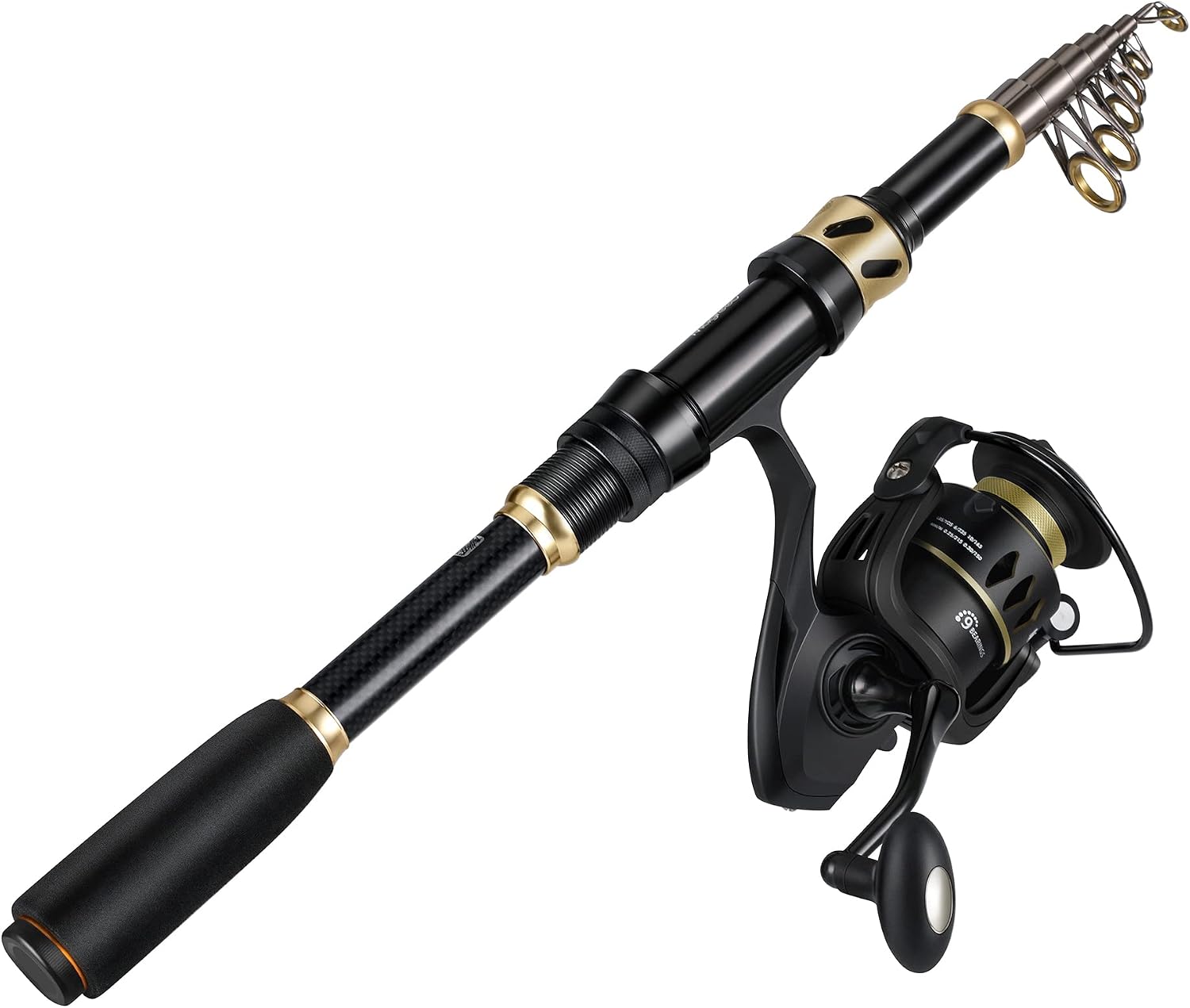 Gonex Telescopic Fishing Rod and Reel Combo Set Fishing Pole Kit for Beginner with Fishing Line Fishing Lures Accessories and Carrier Bag for Saltwater Freshwater Fishing Gifts for Men