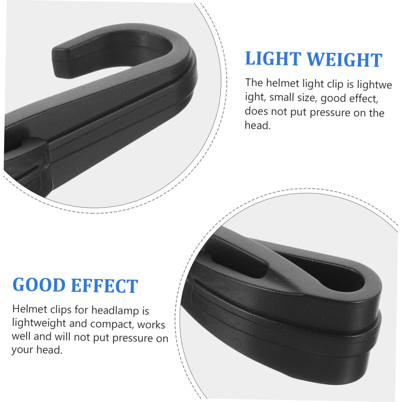 2 Supporti Per Luce Da Casco Gatuida - Per Saldatura, Motosega, Elmetti, Nero - Foto 5