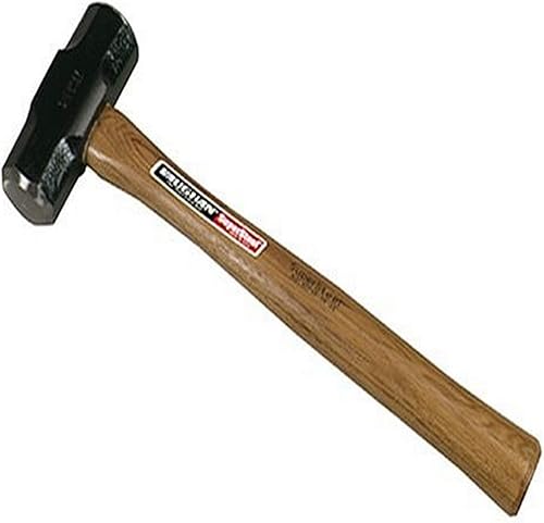 Vaughan SDF48 - Martillo de doble cara de 3 libras, mango de nogal tratado con llama, 16 pulgadas de largo.