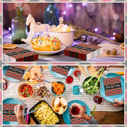 100 Pcs Derby Napkins Disposable Horse Racing Cocktail Napkins Horseshoe Beverage Luncheon Dinner Supplies for Horse Race Run for the Roses Derby Day Party Supplies Decorations - Image 6