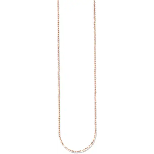 THOMAS SABO Cadena unisex de plata de ley 925, ennegrecida