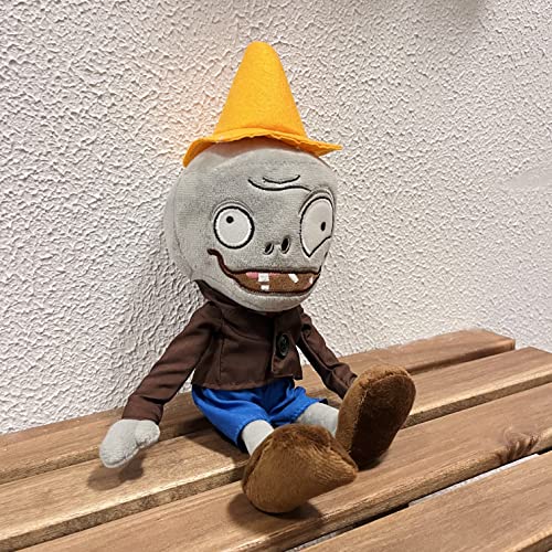 Dyharnsty Plants Vs Zombies Plush Toys Conehead Zombie Soft Figure Doll, Plants Vs Zombies Toys Pvz Plush Roadblock Zombie 1 2 Set(Conehead Zombie) #TOP5