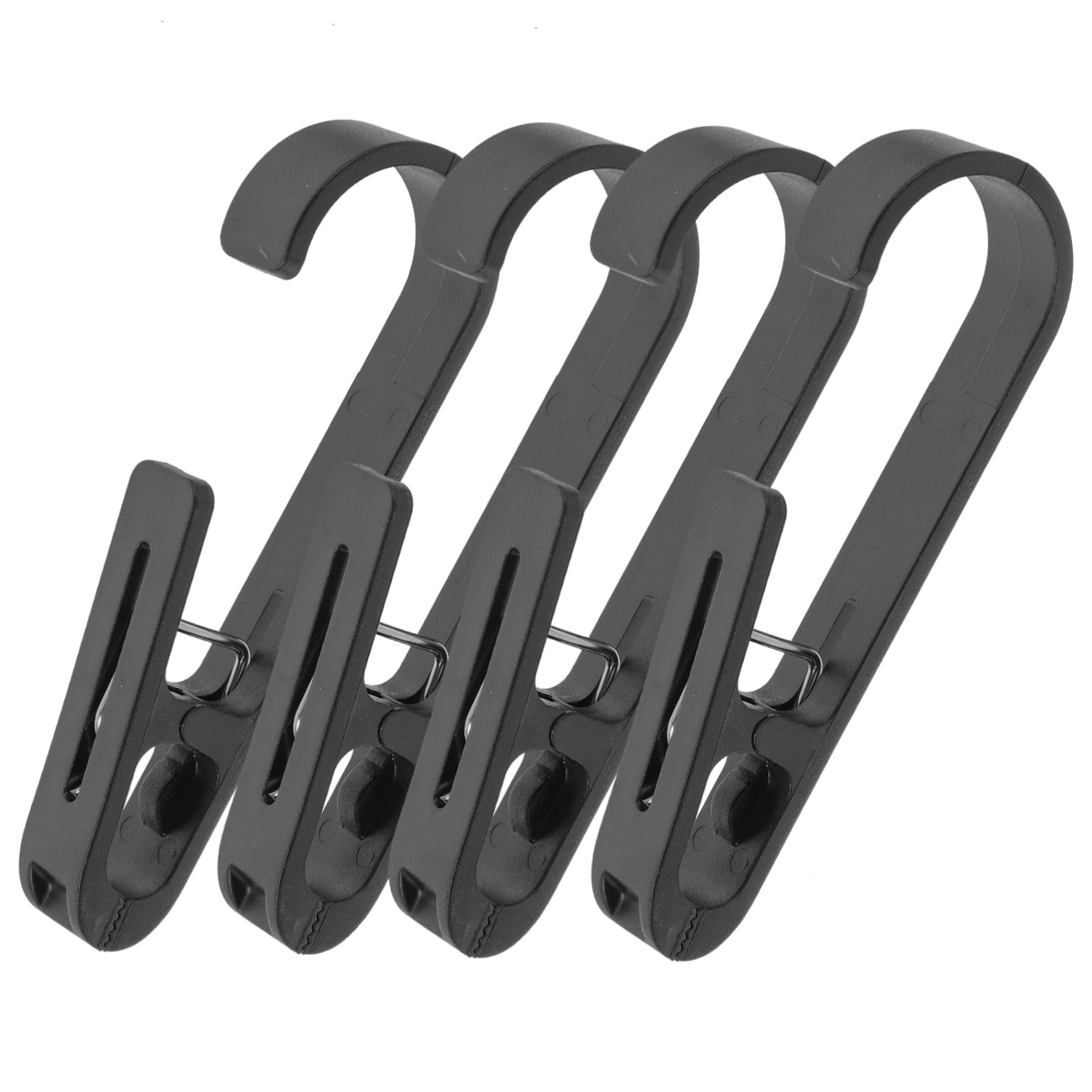 4pcs Hook Type Clip Skirt Hangers Clothes Hangers Clothes Rack Closet Hook Clothes Hanger Hook Adjustable Clips Simple Clips Pants Hanger Clips Multi-Function Pants Hanger Black HOMOCONO