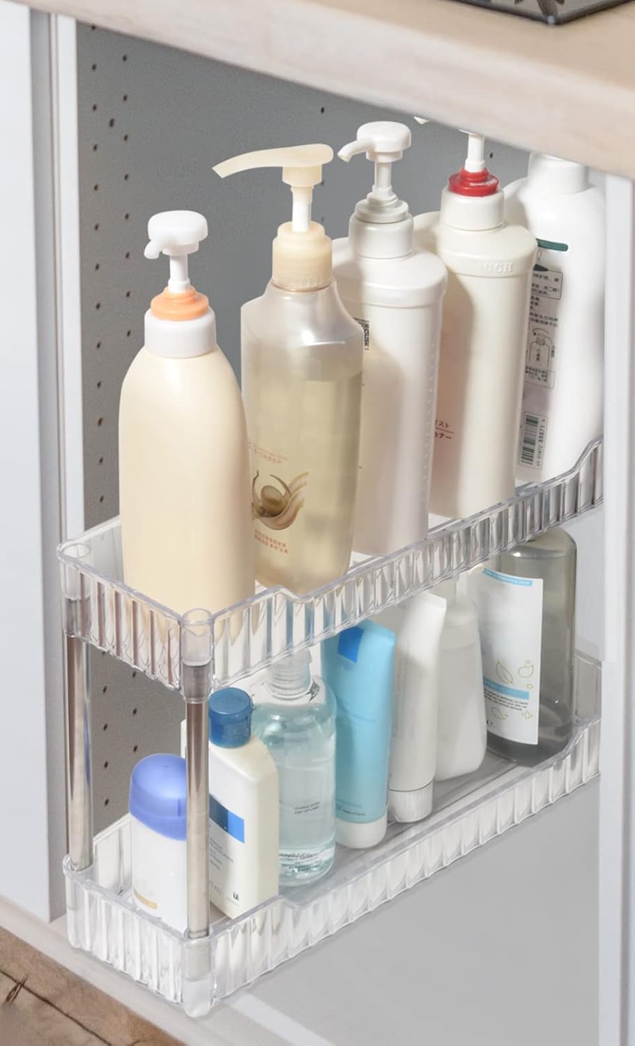 Slim 2Tier Countertop Organizer for Bathroom Counter Shelf