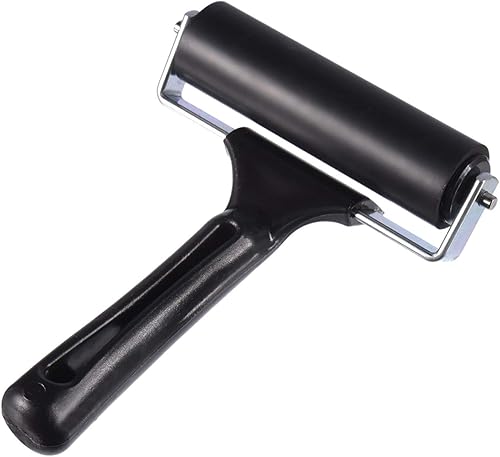 Miniatura 7 de 2 rodillos de goma, rodillo de pegamento de goma dura para herramientas de construcción, estampado, estampado, aplicación de pegado, 3.8 pulgadas