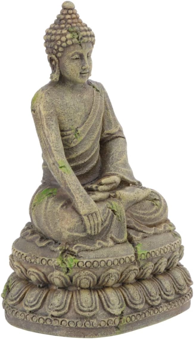 balacoo 2pcs Resin Buddha Statue Ornament Unique Fish Tank Decor Home Aquarium Decor