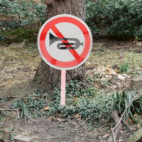 Panneau Pas de Klaxon réfléchissant : stoppez le bruit de la rue