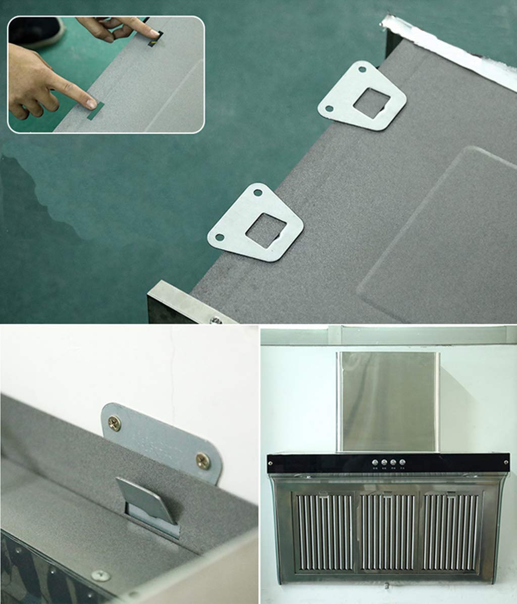 Placa de gancho para campana extractora de montaje en pared, soporte universal de metal para montaje en pared, gancho de hierro para campana extractora (A) 3