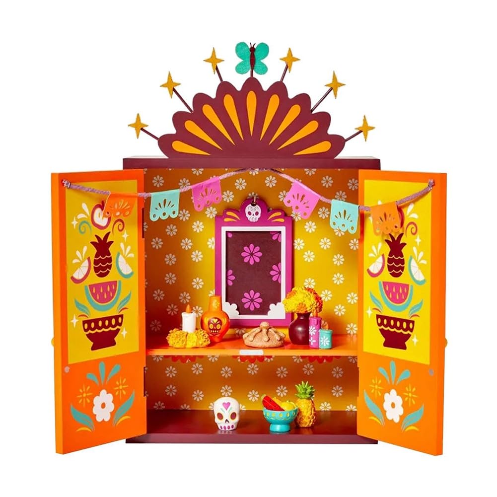 Altar del Día de los Muertos, decoración del hogar, decoración del día de los muertos, marco de fotos de memoria, caja de sombra