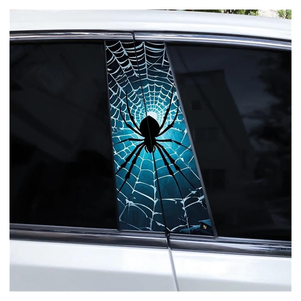 Autocollants toile d'araignée pilier B voiture pour look personnalisé lors des rassemblements