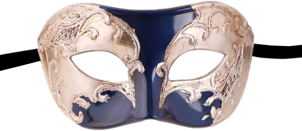 Masquerade Mask For Men, Antique Look Mask for Halloween Venetian Party, Masquerade Party, Mardi Gras, & Prom