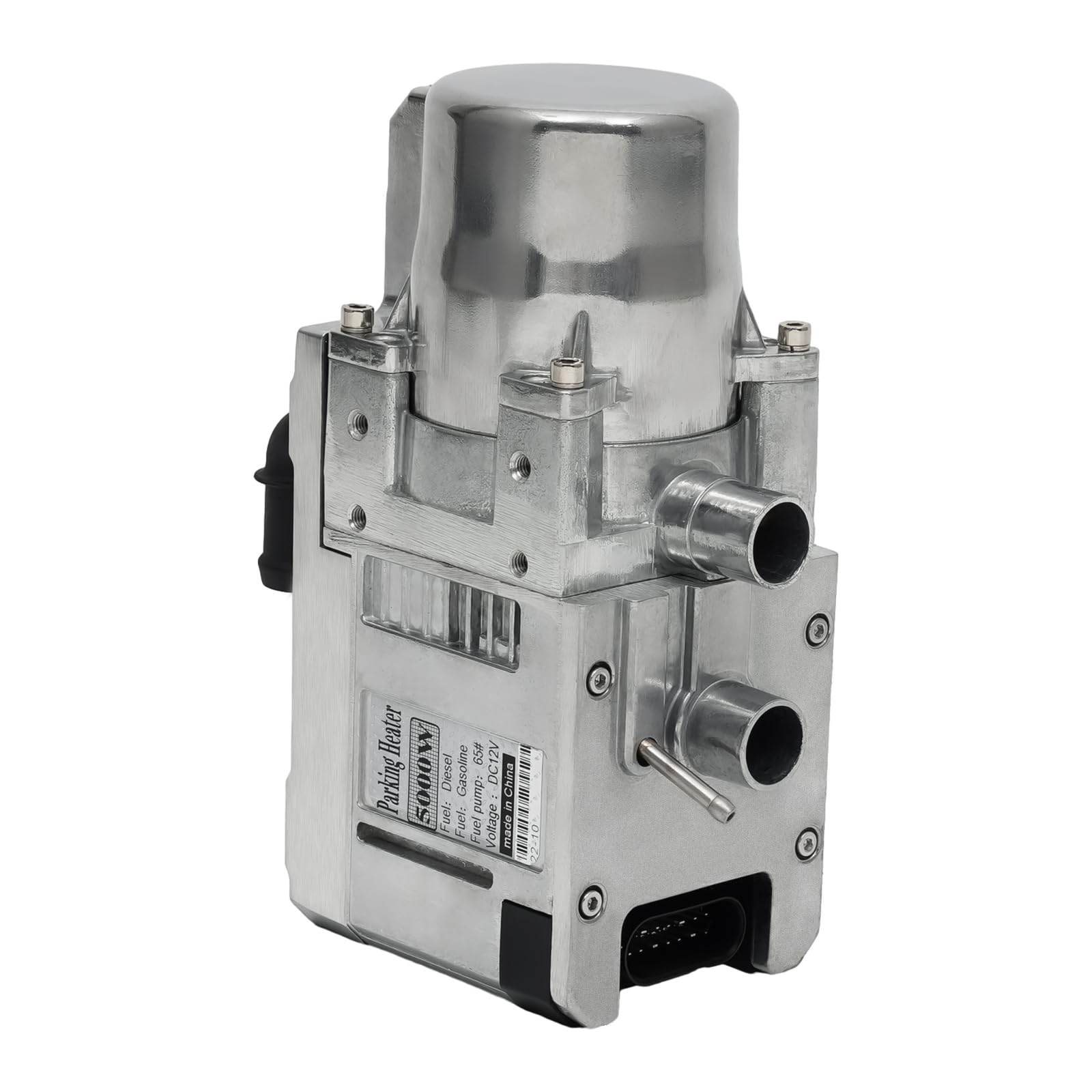 Kit de chauffe-eau diesel, 12 V 5 kW, type de chauffage de l'eau, chauffage de stationnement de voiture, télécommande de téléphone, grand chauffe-eau diesel en métal pour camping-cars, caravane, cha