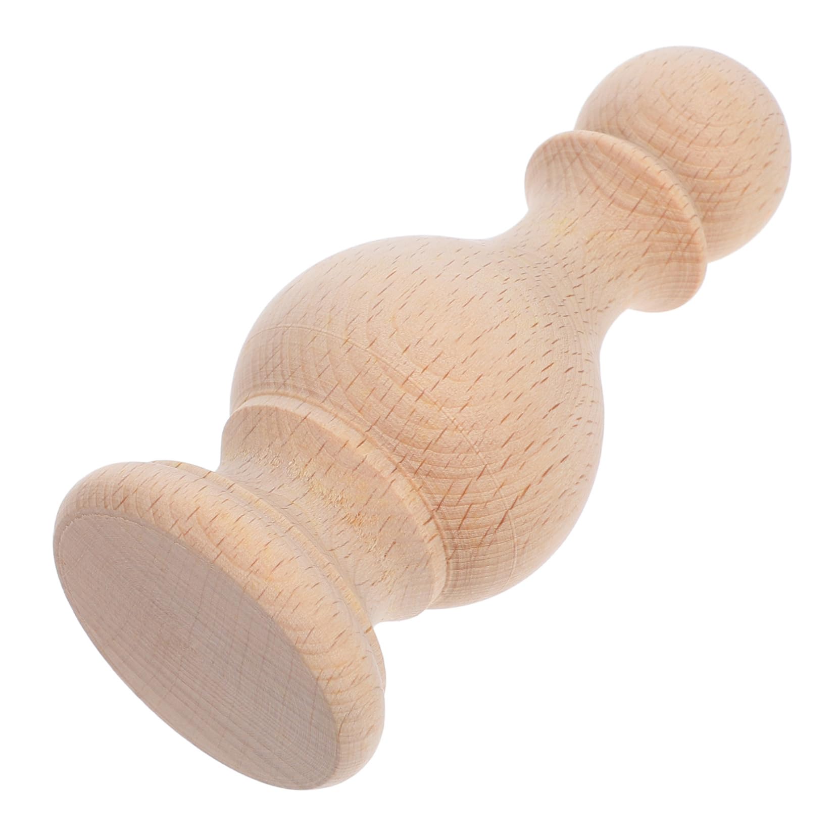 Gadpiparty Wooden Finials for Home Decor and DIY Projects and Solid Wood Construction Elegant Khaki with Intricate Wood Carving Wooden Finial Decorations for Staircase and Furniture