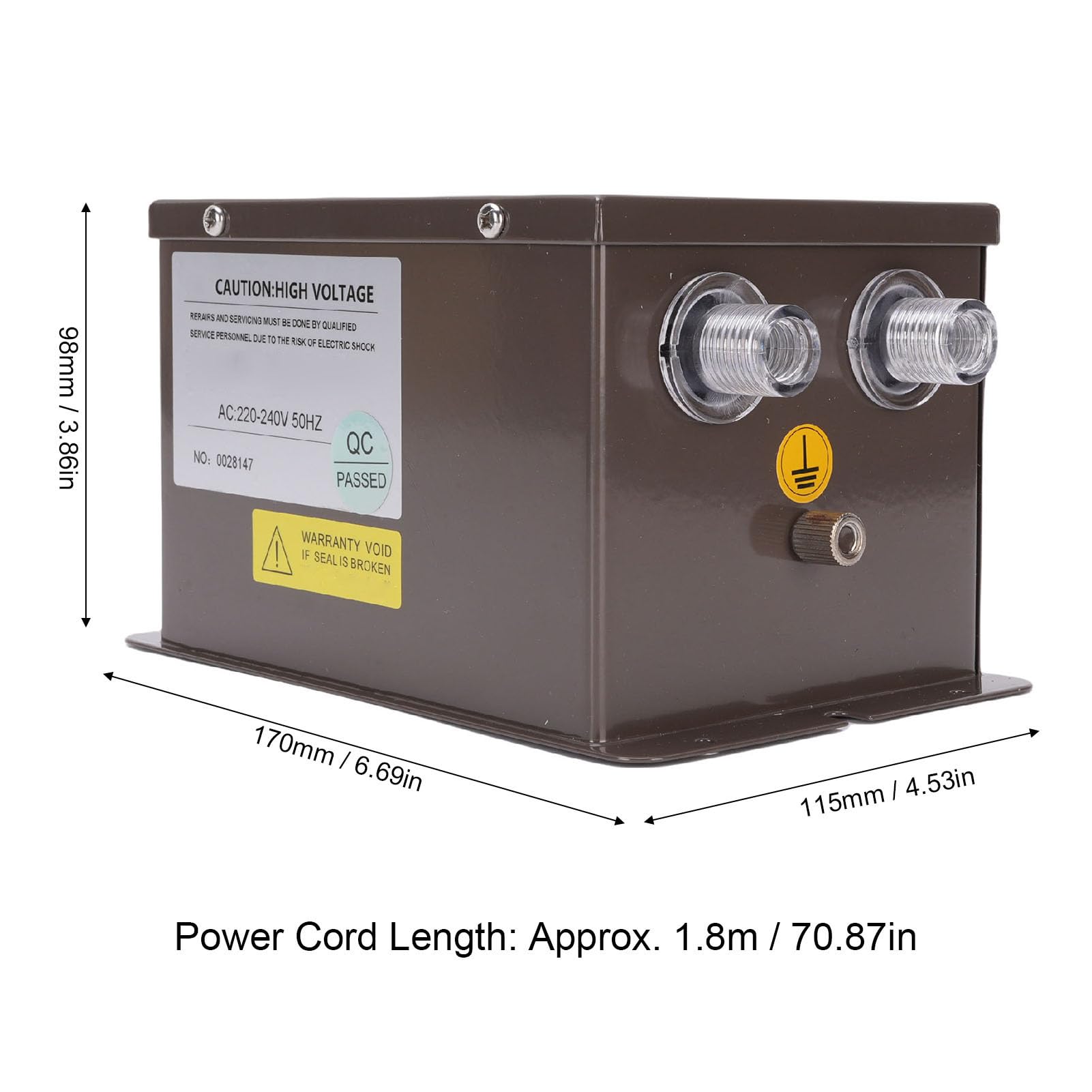 Generador de Barra de Aire Ionizante Fuente de Alimentación de Varilla Anti Estática de Doble Salida Potente para la Eliminación de Electricidad Estática Adecuada para una Amplia (EU Enchufe