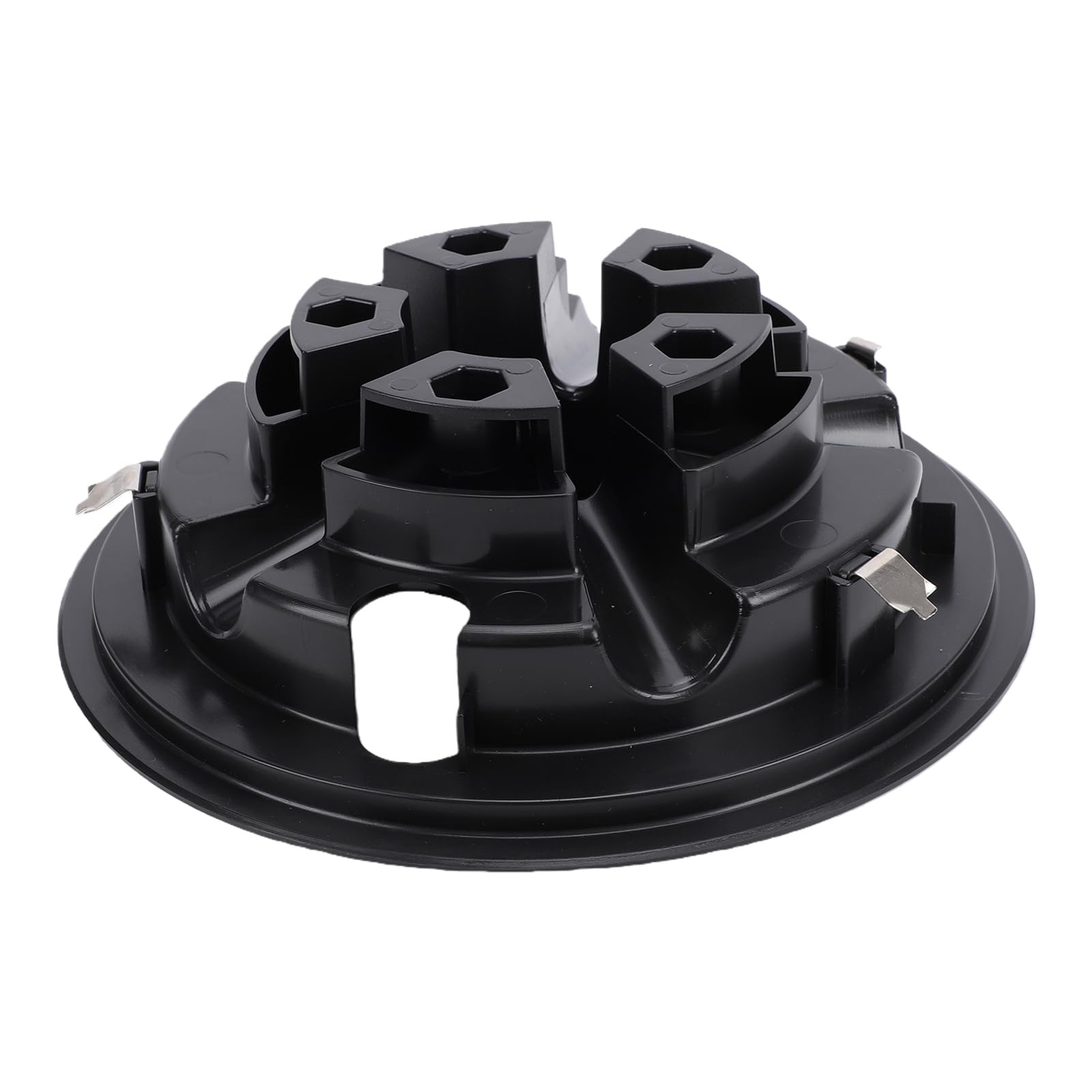 Paquet de 4 Couvercles de Moyeu de Roue de Chariot de de 8 Pouces, Remplacement de Capuchon de Moyeu de Chariot de Noir pour Voiture de Club E Z GO, avec Conception à Clipser