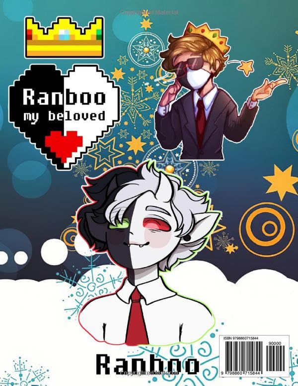 Ranboo Coloring Book for Fan Men Teen Women Kid Student: A Jumbo Ranboo Colouring for Kids Ages 4-7,8-12, Girls, and Adults | With +50 High Quality Coloring Pages | Perfect Gift For Stress Relief And Unwind 2 61aKMpZPaWL