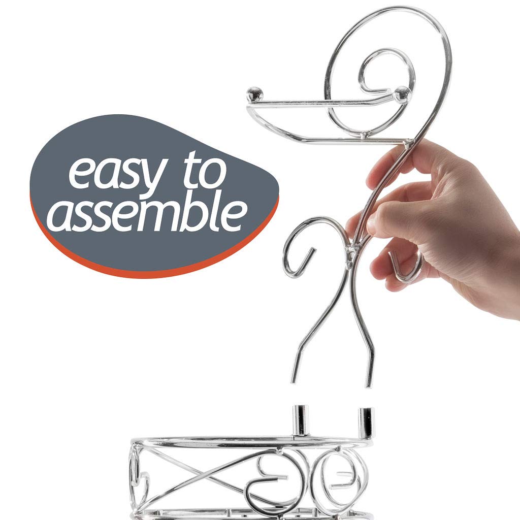 Toilet Paper Holder Stand Black Toilet Roll Holder With Storage Basket