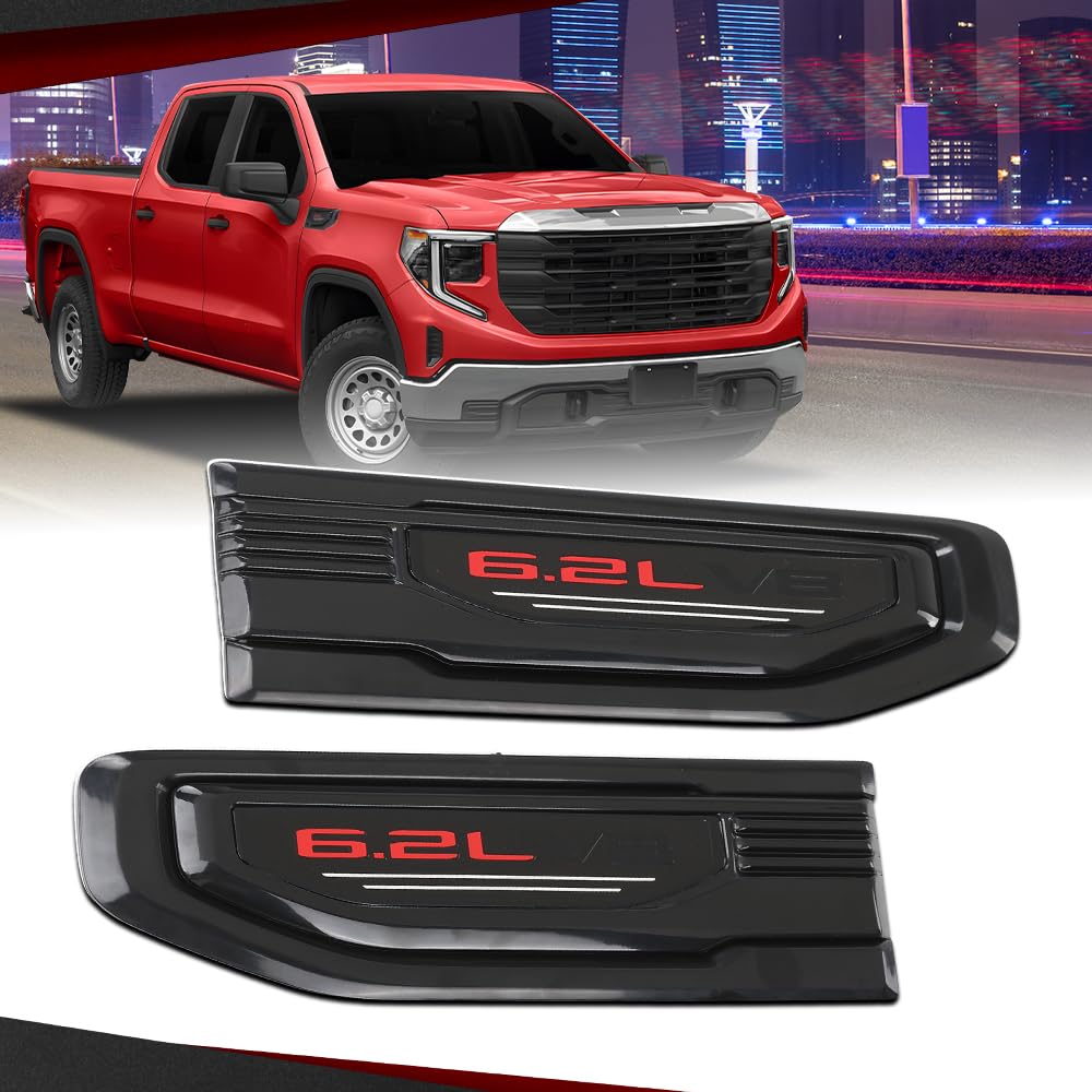 Pocket Rivet Style Fender Flares Fits GMC 2019-2020 SIERRA 1500 5'8"; 6'6" Bed E - Foto 8