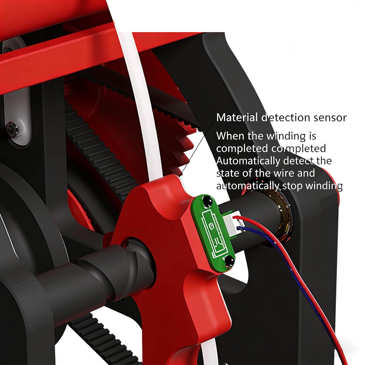 Bobinadora eléctrica de detección inteligente, arranque/parada con un botón, velocidad ajustable, parada automática cuando termines, para impresión 3D y soldadura