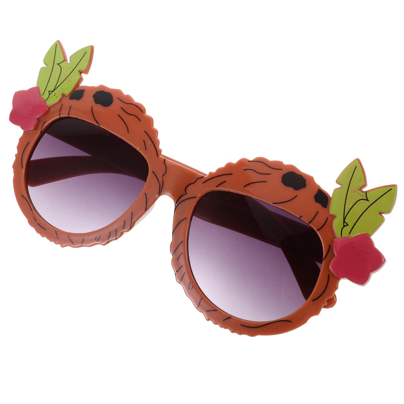 Healeved 5 Ensembles Lunettes De Soleil Pour De Fête Amusant En Forme De Lunettes De Fête Luau Deux Lunettes De Fête Drôles Décorations Tropicales Pc 2 Paires*5