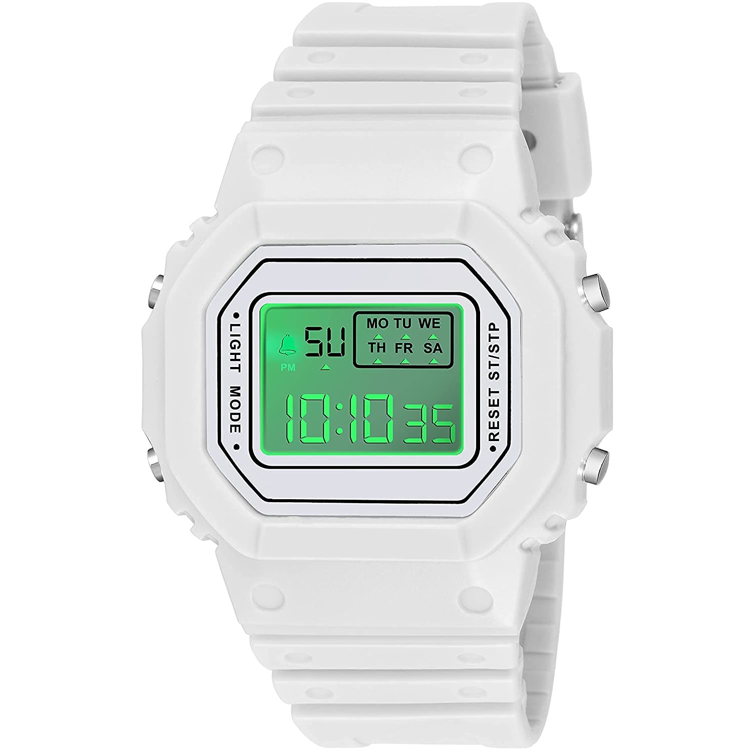 The Watch Company DIG1001 New Square Kids Digital Led Watch for Men & Women femaGREEN Digital Watch – for Men & Women