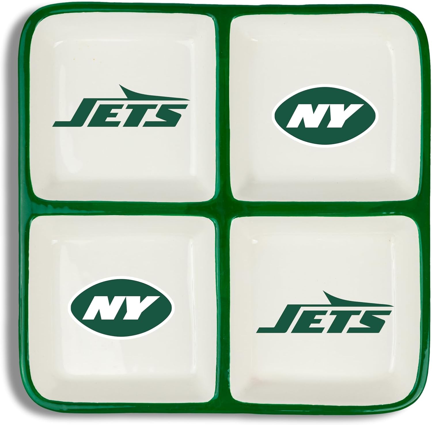The Memory Company | Licensed NFL 4-Section Ceramic Plate