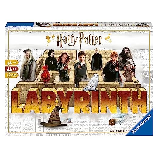 Ravensburger – Labyrinth Harry Potter, Juegos de Mesa Laberinto, De 2 A 4 Jugadores, 7+ Años