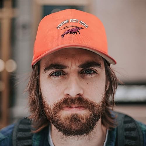 Miniatura 5 de Gorra de béisbol con bordado de camarones y animales marinos para hombres y mujeres