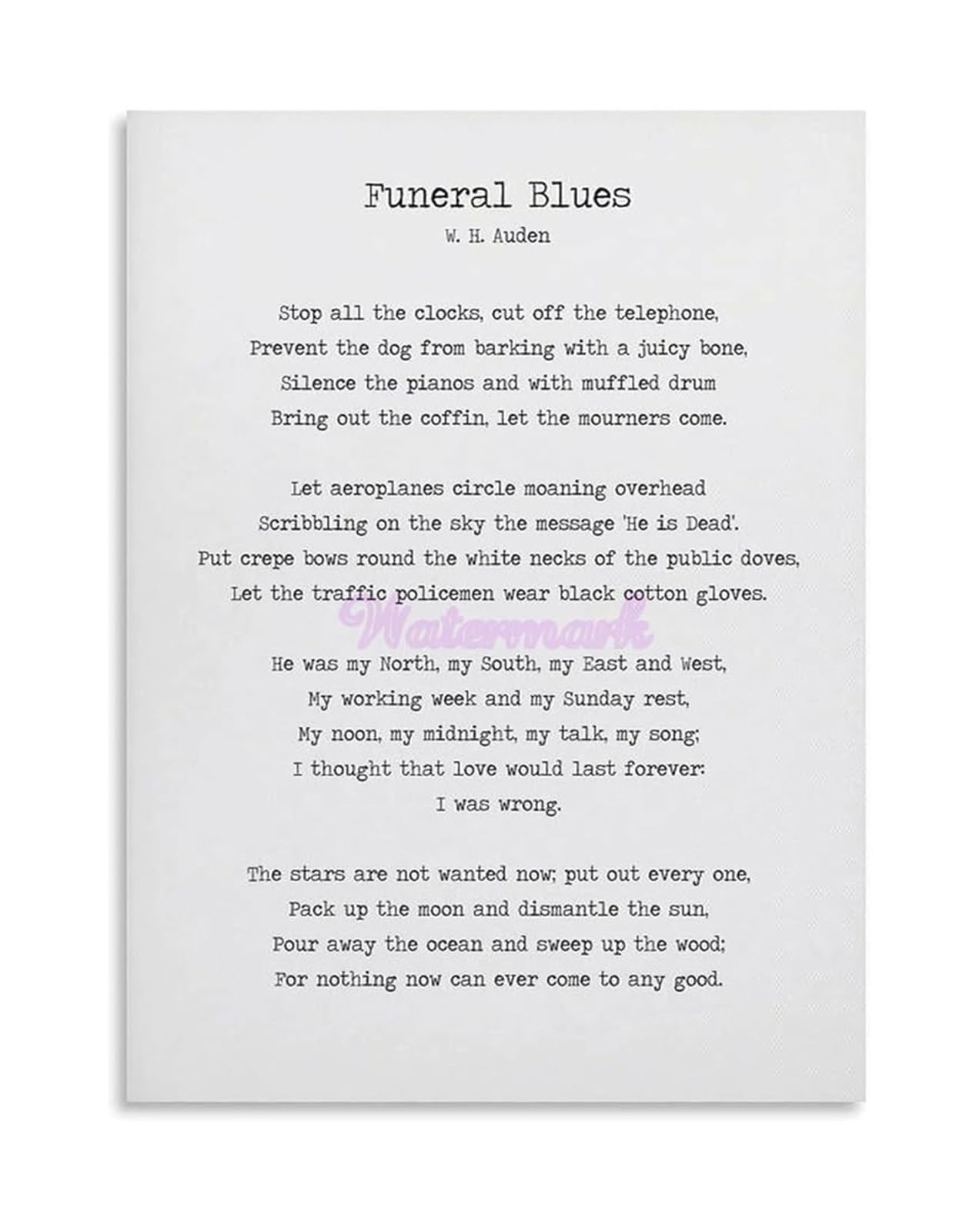 ZDVHOMCB Reflective Memorial Canvas Print Sympathy Wall-Art Poem Quote for Study Bedroom Living Room Decor Framed,08x12inch(20x30cm)